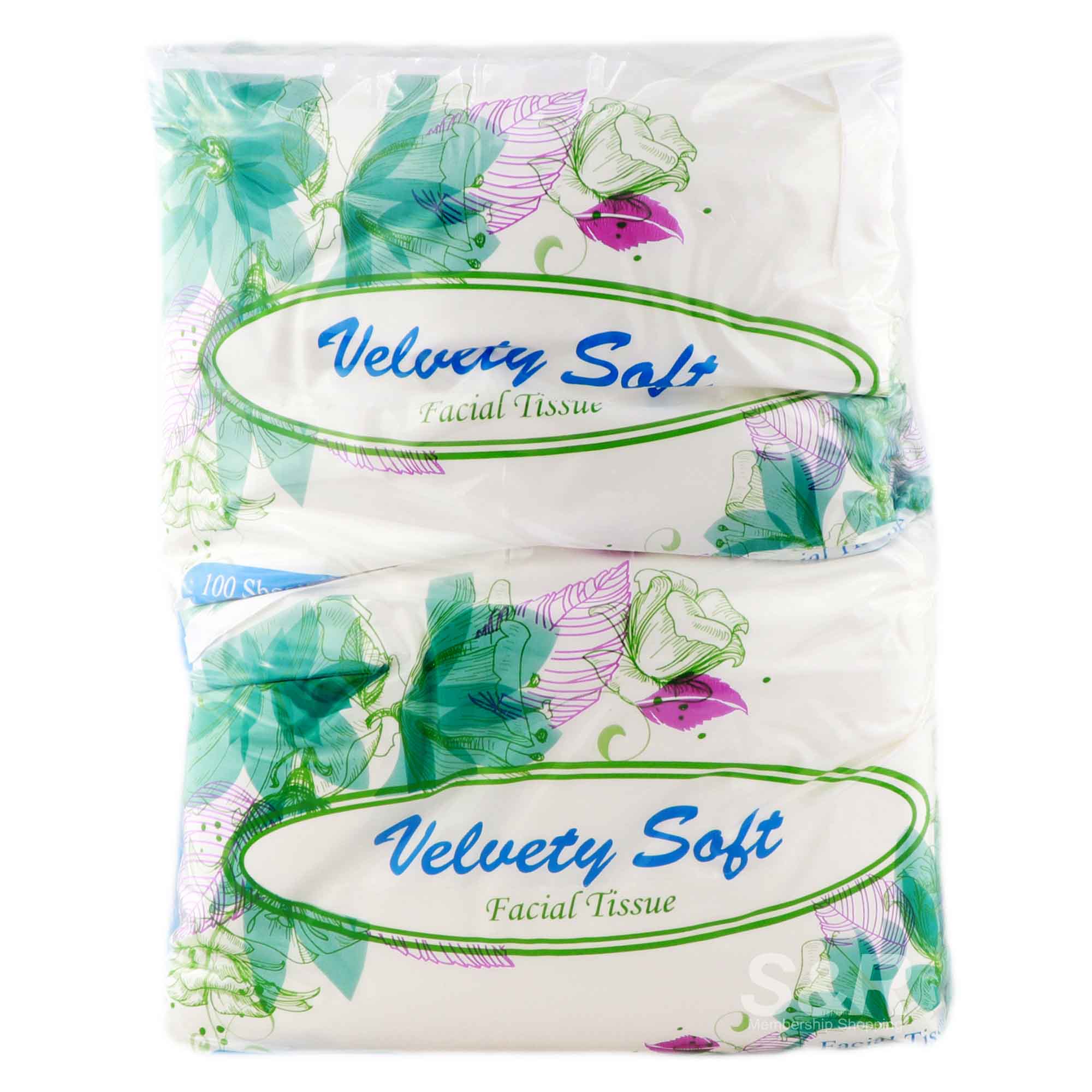 Velvety 2-Ply Soft Facial Tissue 15 packs